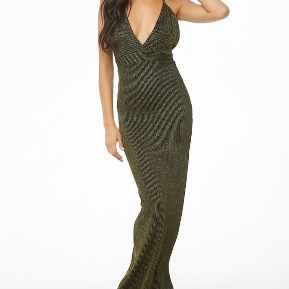 Gold and black long dress!